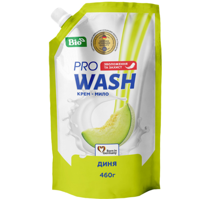 PRO WASH Рідке крем-мило дой-пак 460г Диня